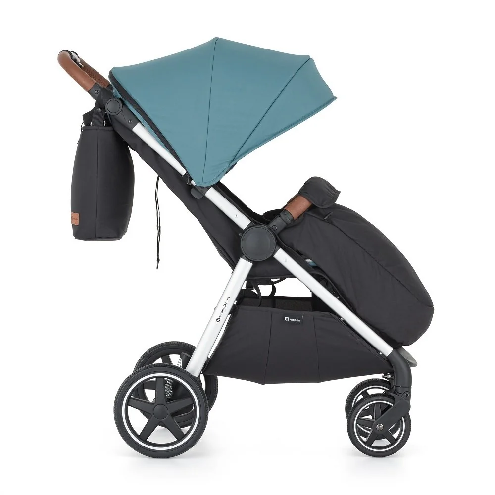 Petite&Mars Kočárek sportovní Royal3 Silver Ocean Blue