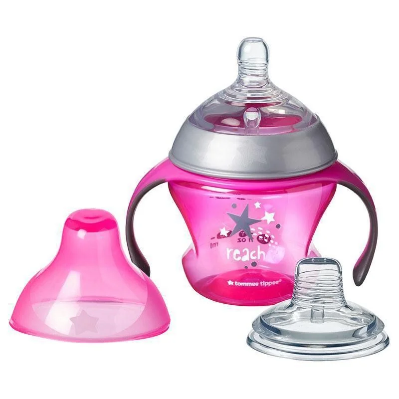 Tommee Tippee Explora 4m+ 150 ml přechodový hrnek se savičkou a pítkem 1 ks