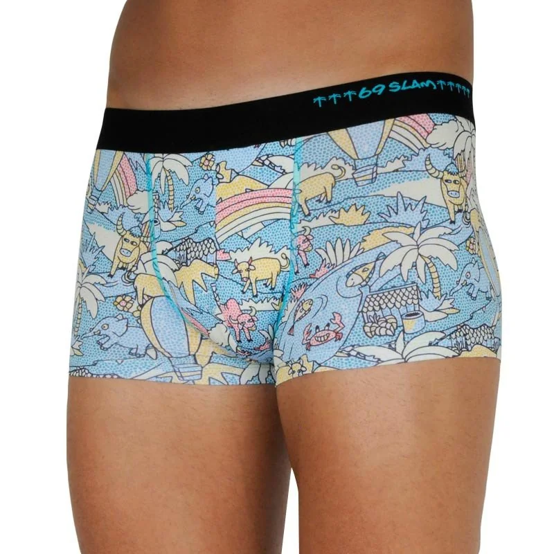 69SLAM Pánské boxerky hip mozaik field (MSYMOF-PO) XL