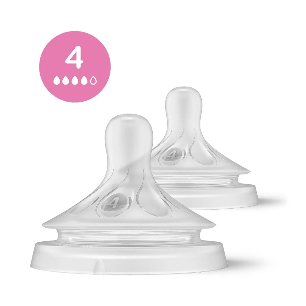 Philips Avent Natural Response 4 Savička rychlý průtok 3m+ 2 ks