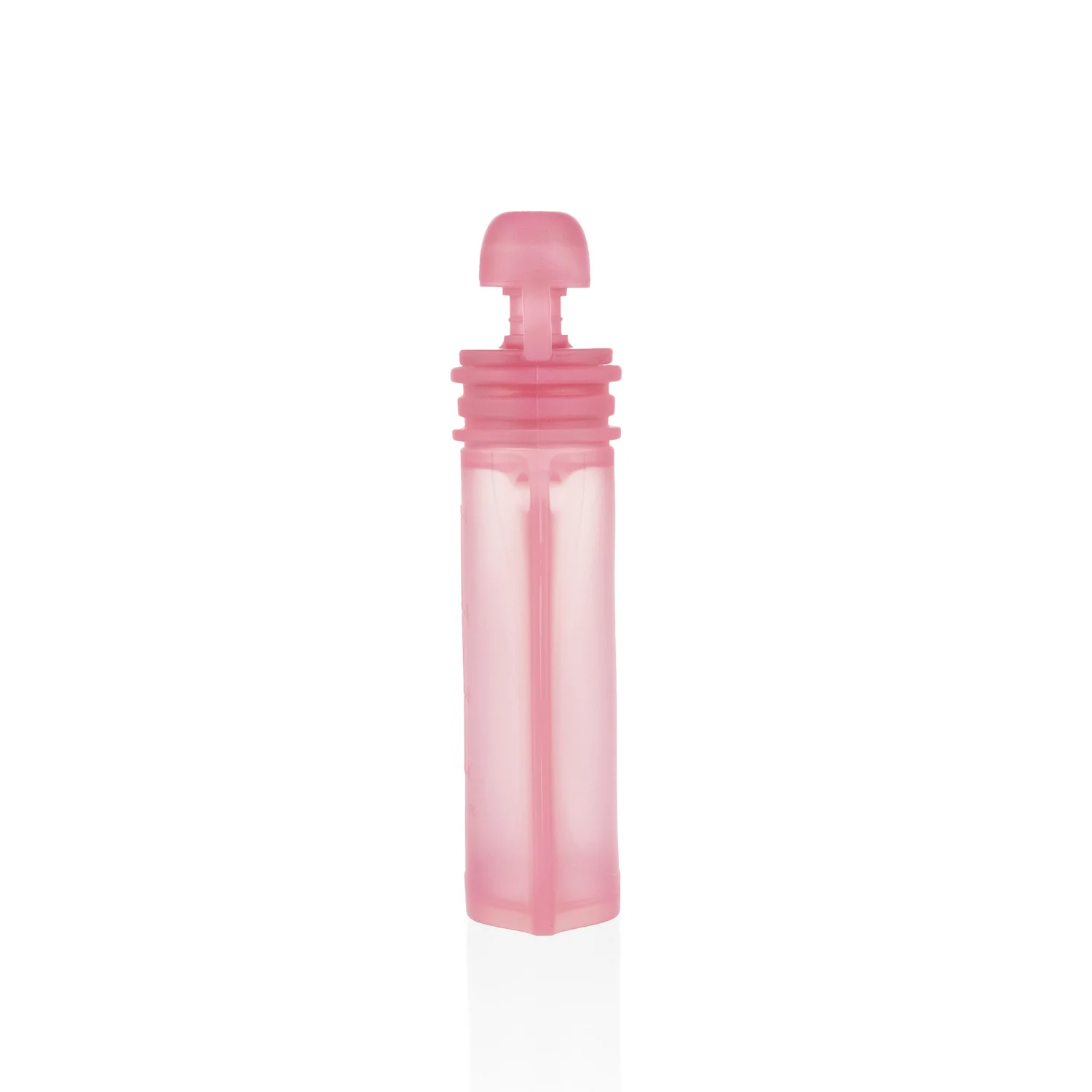 Zopa Silikonová plnitelná kapsička na dětskou stravu, Transparent Pink 2