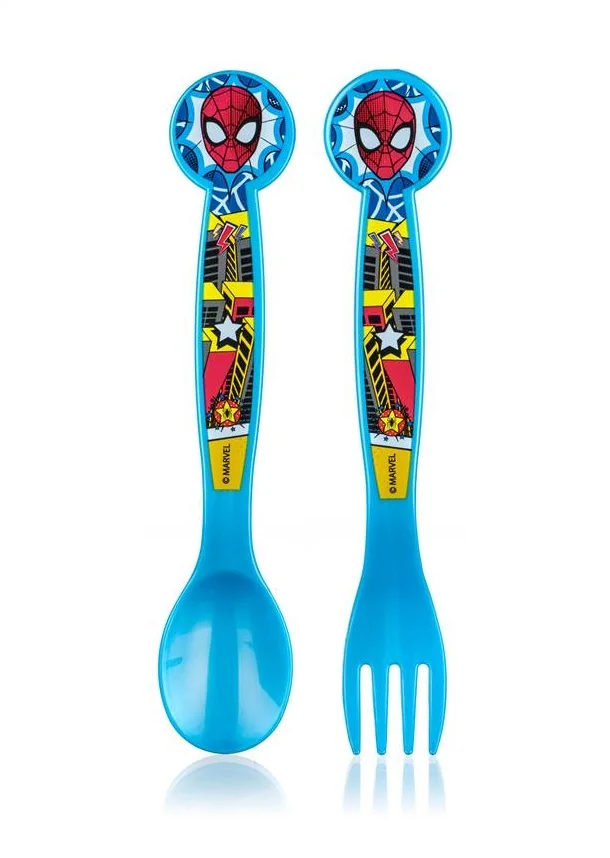 Vetro-Plus Dětský plastový příbor Spiderman 2 ks