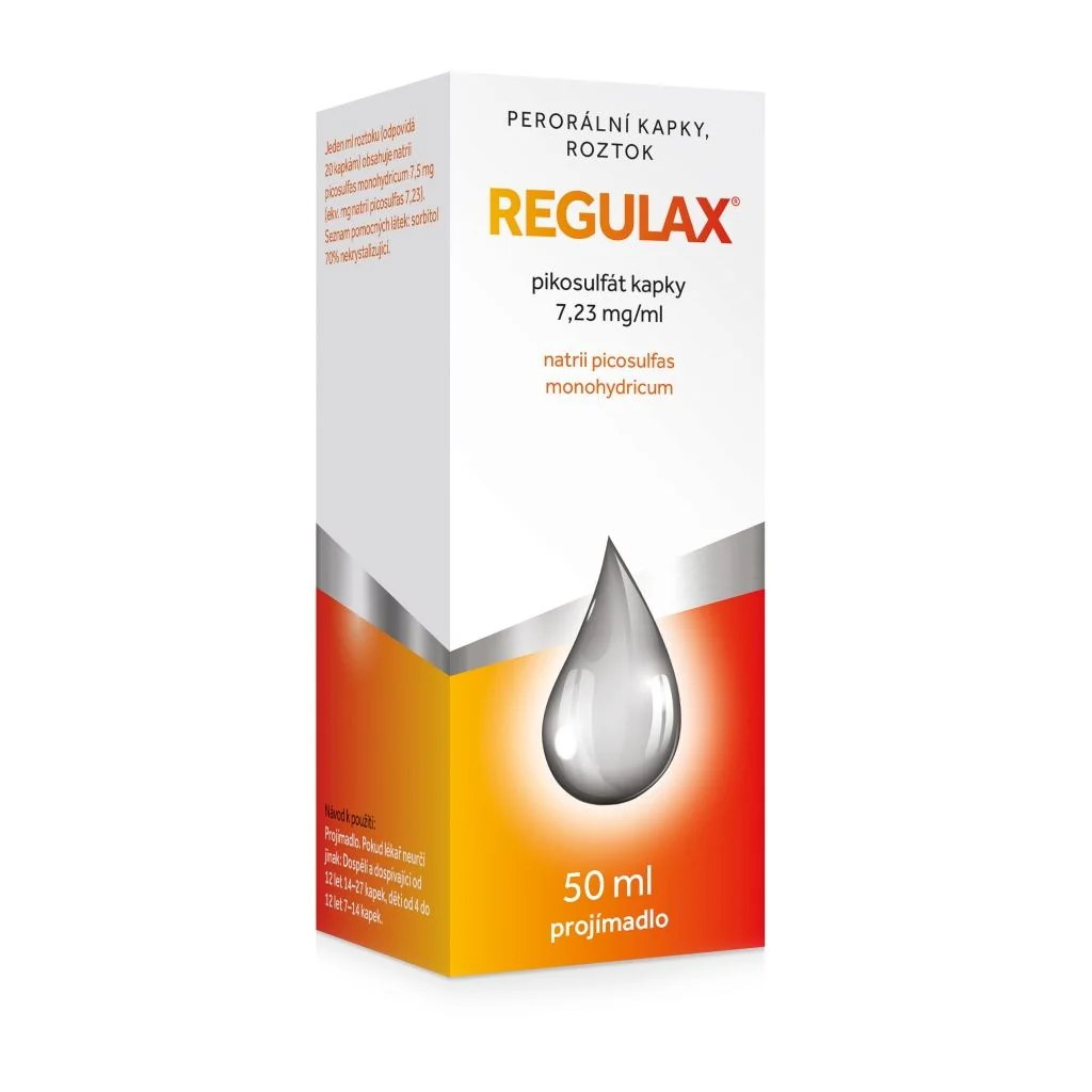 Regulax Pikosulfát 7,23 mg/ml perorální kapky, roztok 50 ml