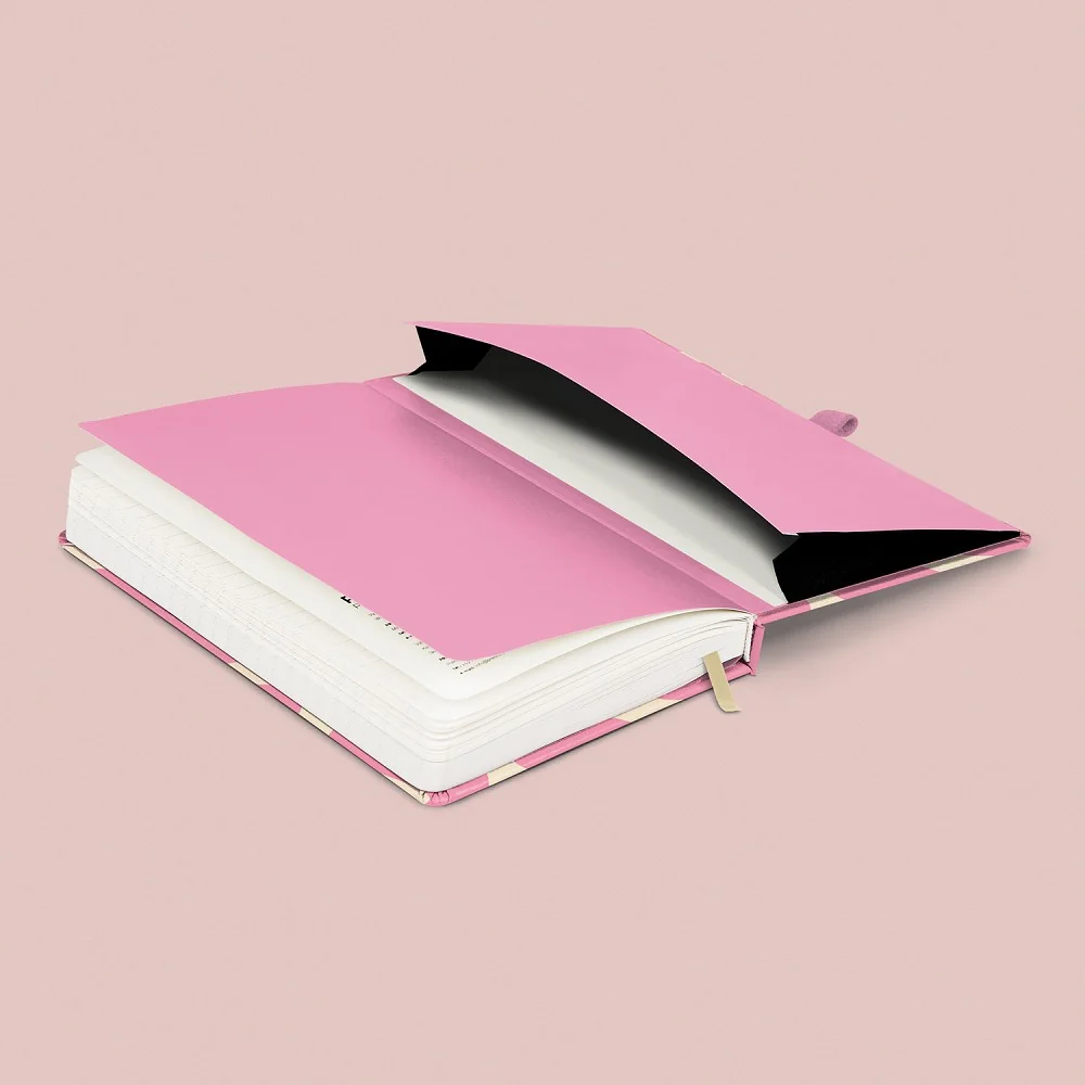NOTIQUE Notes Růžová, linkovaný 13 × 21 cm