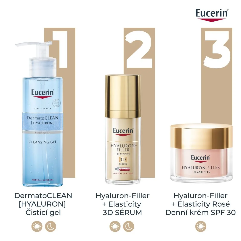 Eucerin Hyaluron-Filler + Elasticity Rosé SPF30 denní krém 50 ml