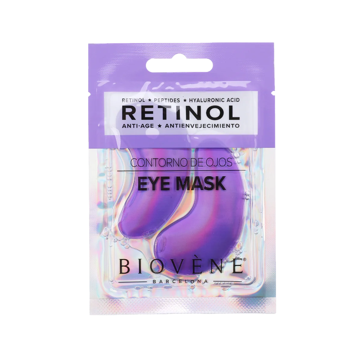 BIOVÉNE Retinol polštářky pod oči proti stárnutí s retinolem a peptidy 1 pár