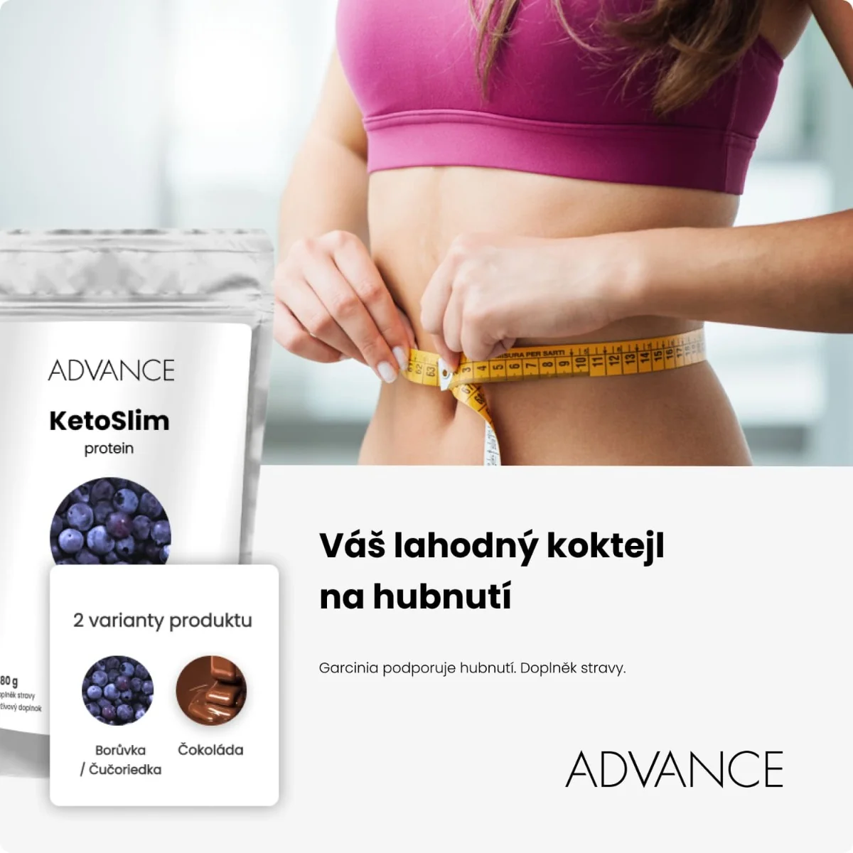 ADVANCE KetoSlim protein čokoláda 480 g
