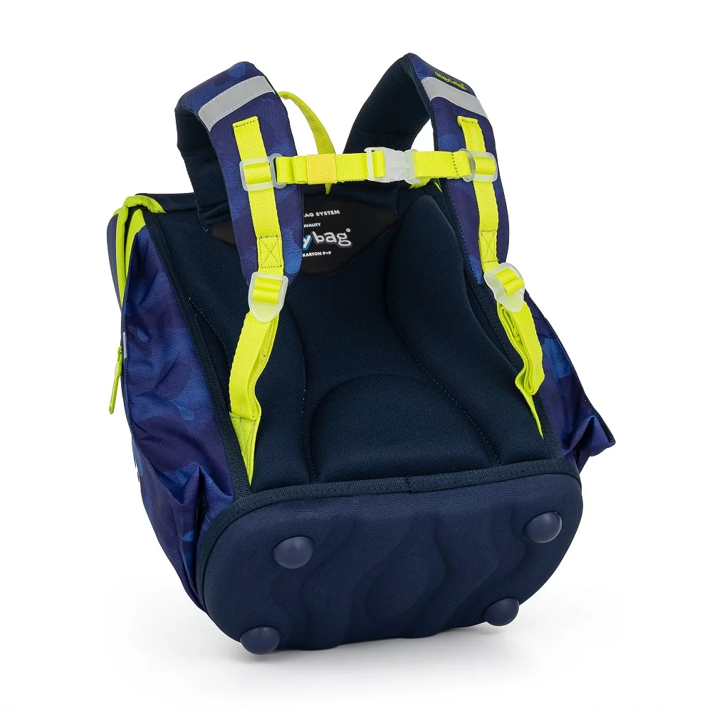 Oxybag Školní batoh PREMIUM LIGHT Space, modro-žlutý