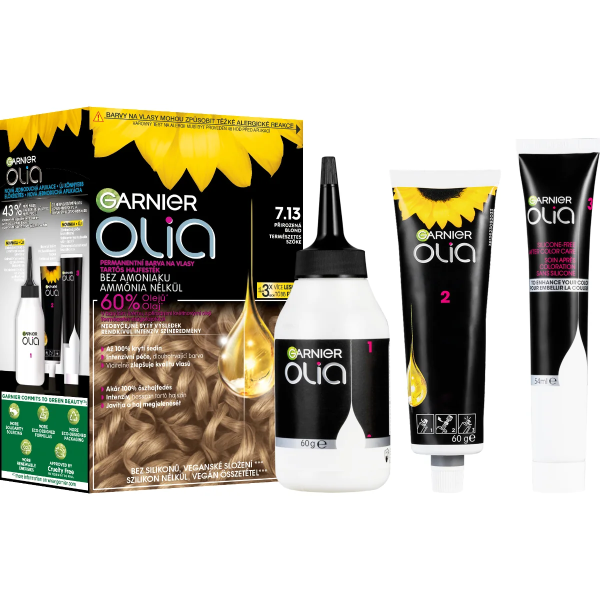 Garnier Olia 7.13 Přirozená blond permanentní barva na vlasy