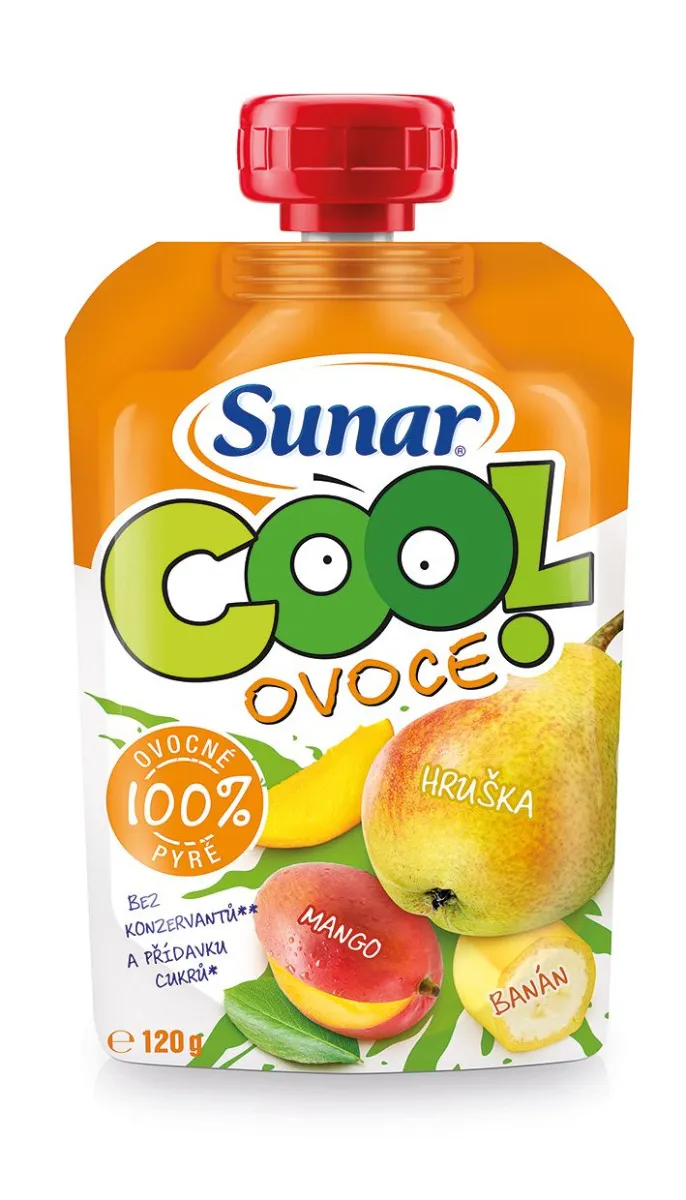 Sunar Cool ovoce Hruška, mango, banán kapsička 120 g
