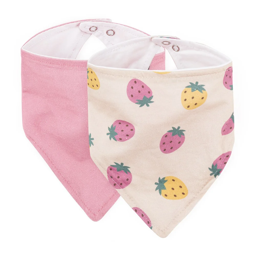 Petite&Mars Bryndák Luke Beige Strawberies&Dusty Rose 2 ks
