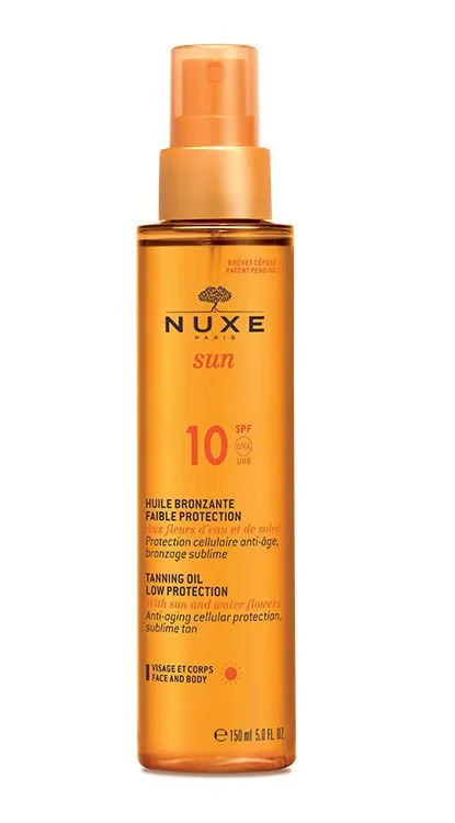 Nuxe SUN Bronzující olej obličej tělo SPF 10