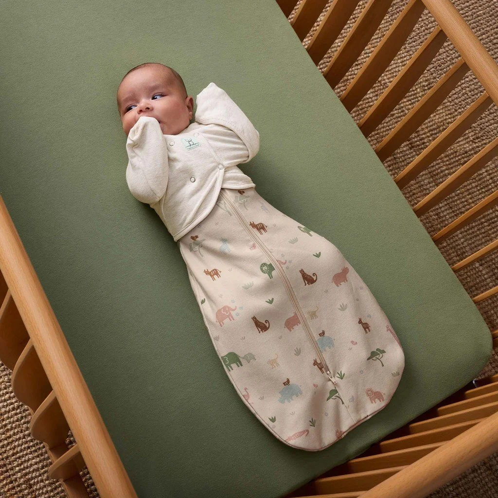 ergopouch Zavinovačka a vak na spaní 2v1 Cocoon Savannah 6-12m, 8-10 kg, 0,2 tog