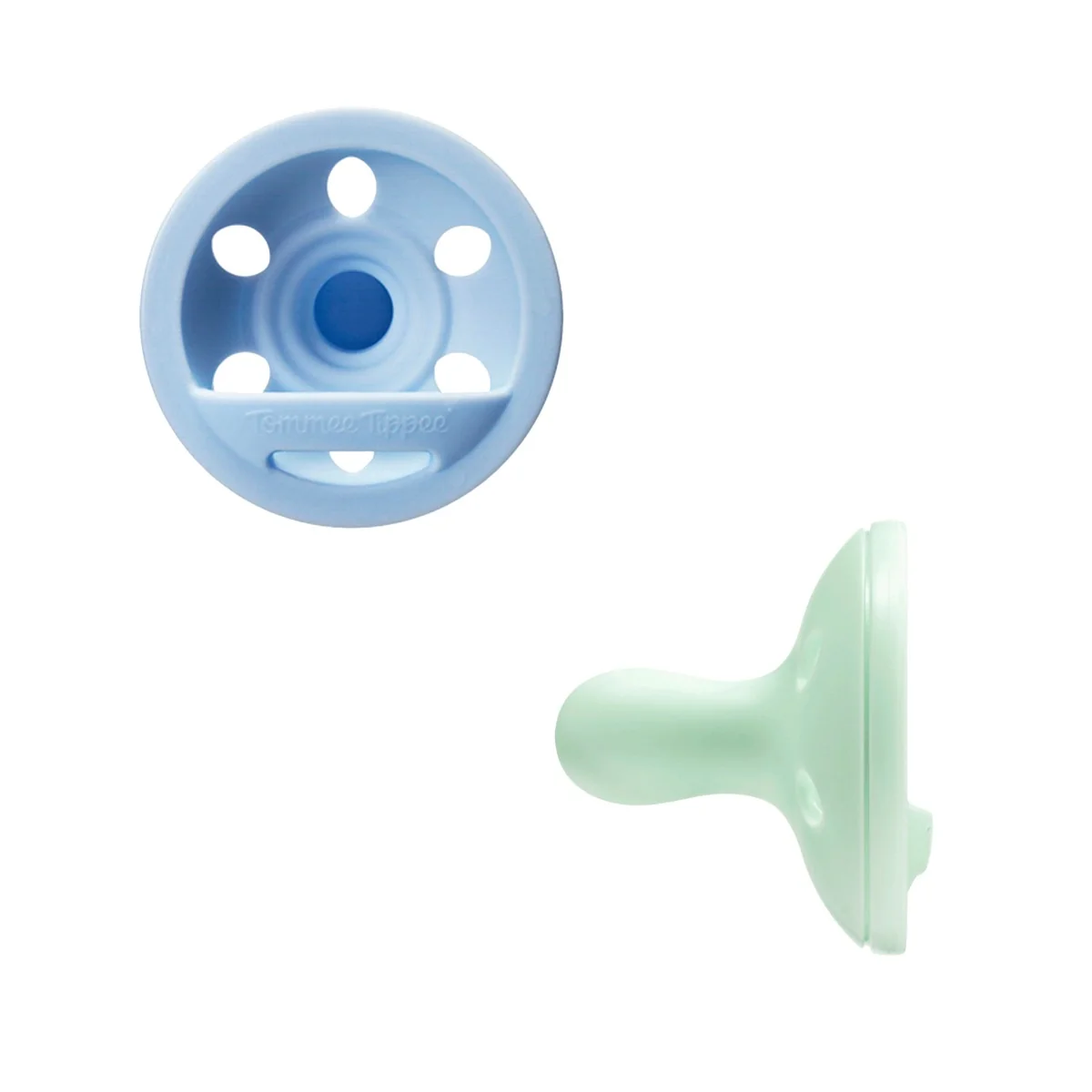 Tommee Tippee Breast-like silikonový dudlík 0-6m, Boy 2 ks modrá