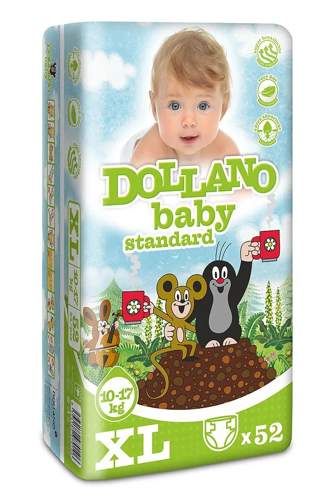 DOLLANO baby standard XL 10-17kg 52ks