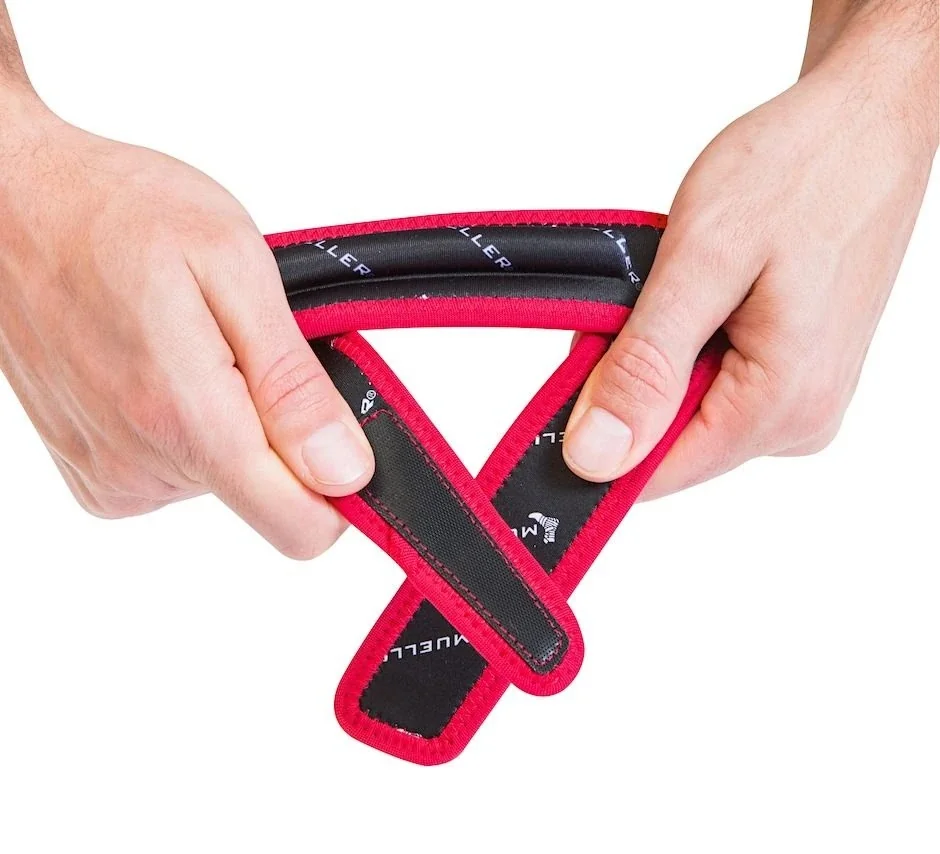 Mueller Jumper's Knee Strap Red, podkolenní pásek červený