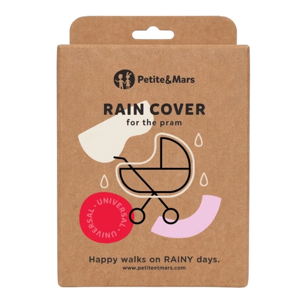 Petite&Mars Rainy Pram pláštěnka na hluboký kočárek