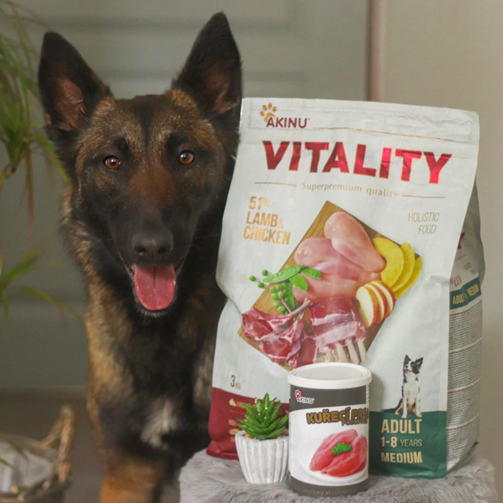 Akinu VITALITY jehněčí & kuřecí granule pro středně velké psy 3 kg