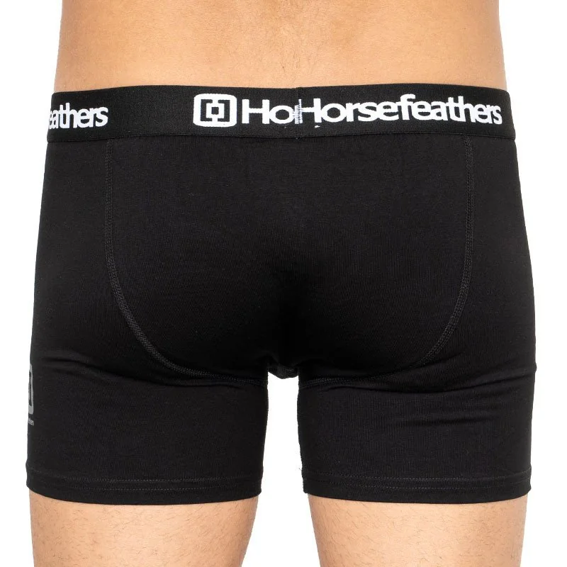 Horsefeathers 3PACK pánské boxerky černé (AM067A) M