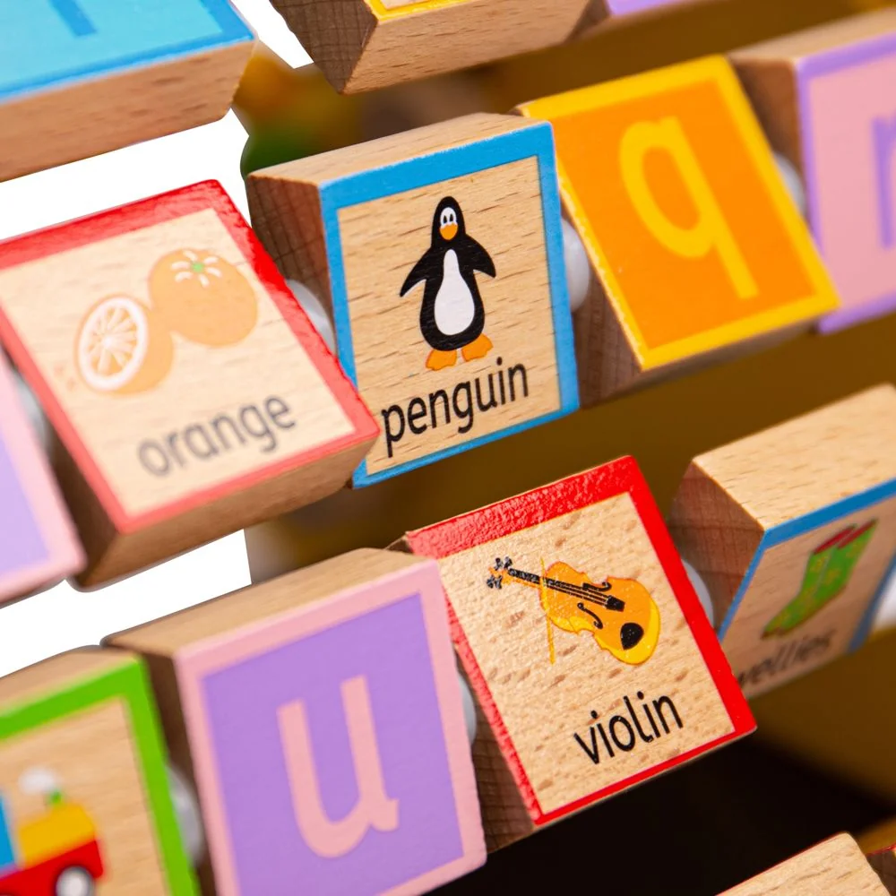 Bigjigs Toys Aktivní trojúhelník s angličtinou