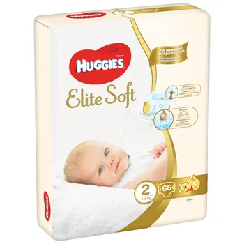 Huggies Elite Soft 2 4-6 kg dětské pleny 66 ks