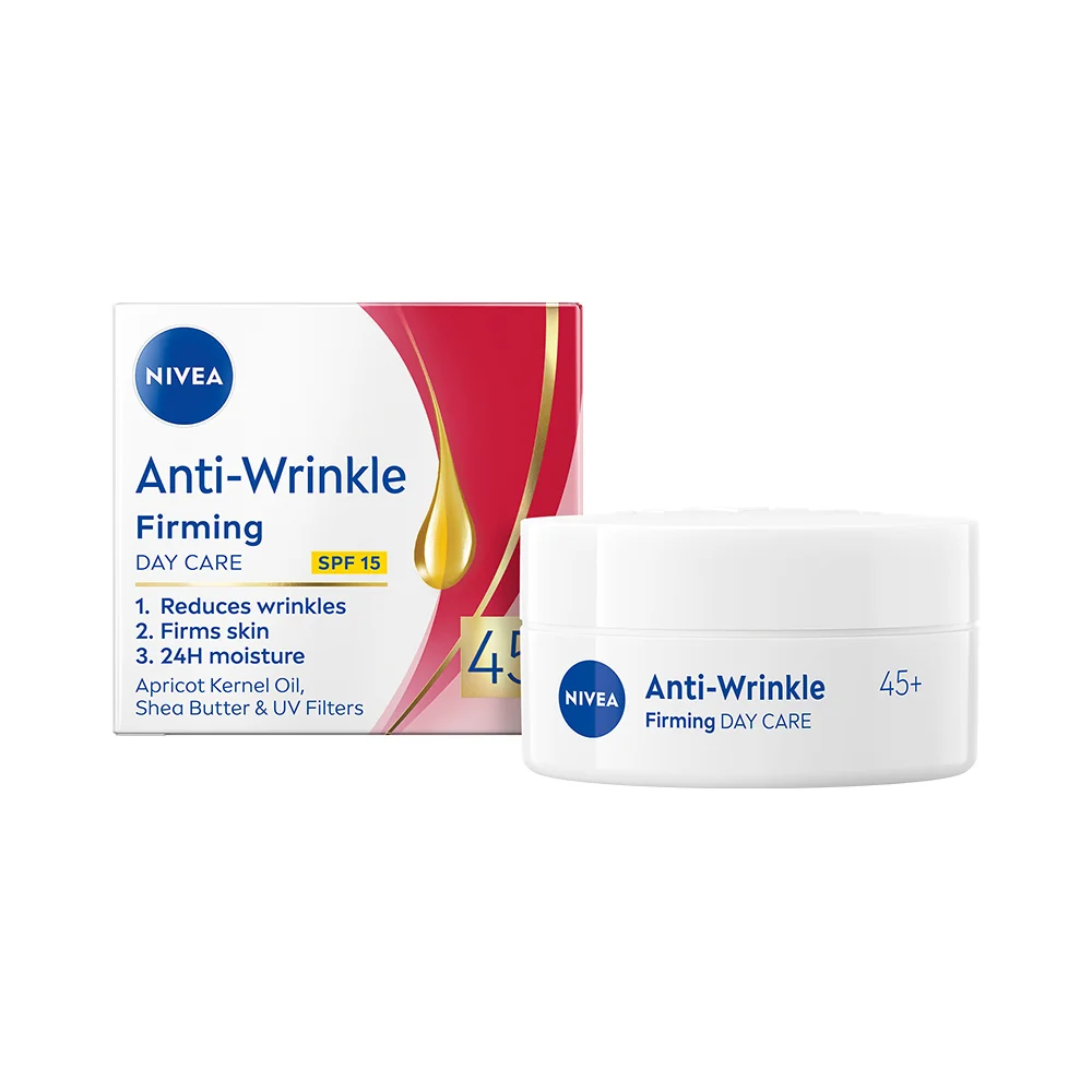 Nivea Anti-Wrinkle 45+ zpevňující denní krém proti vráskám 50 ml