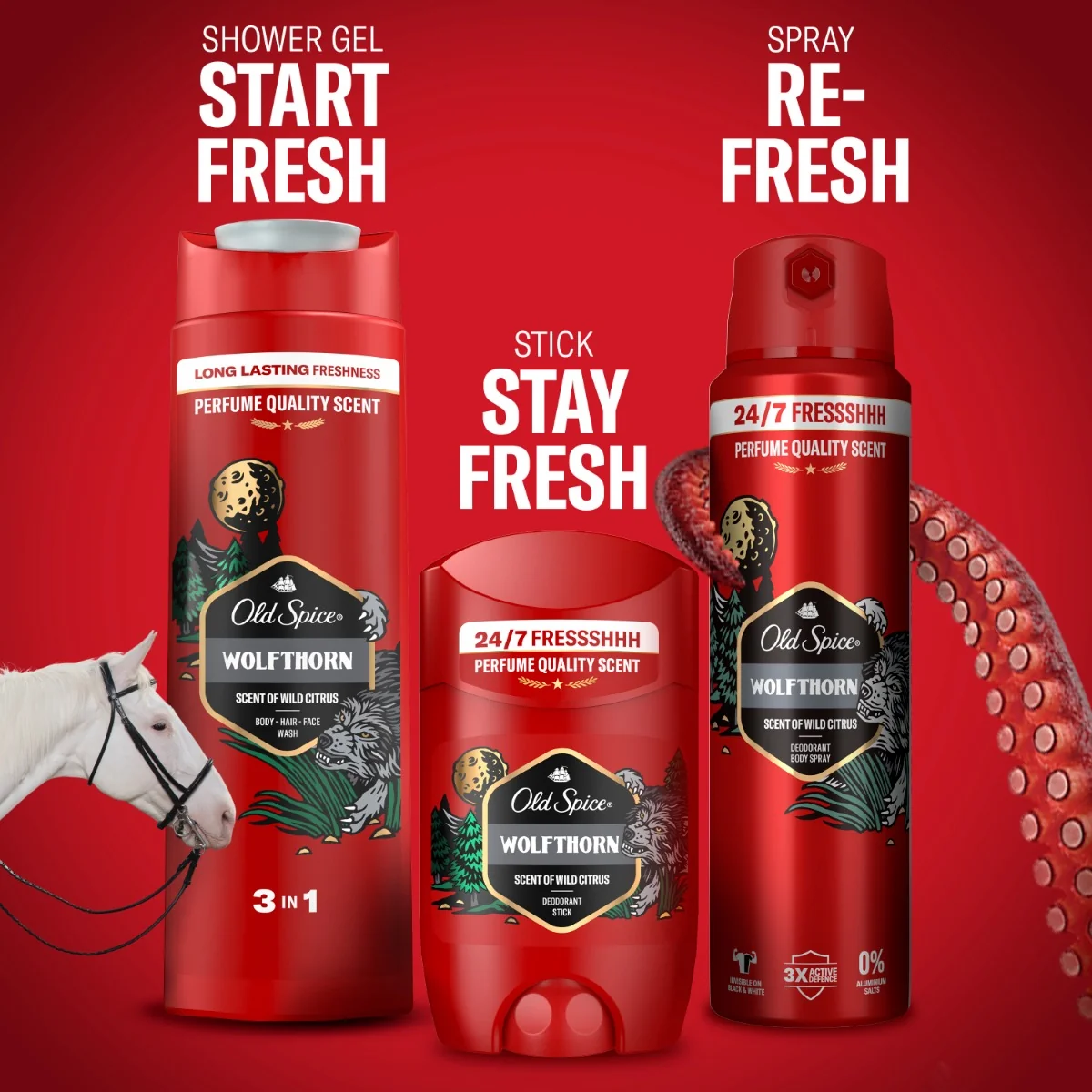 Old Spice Wolfthorn Pánský tuhý deodorant 85 ml