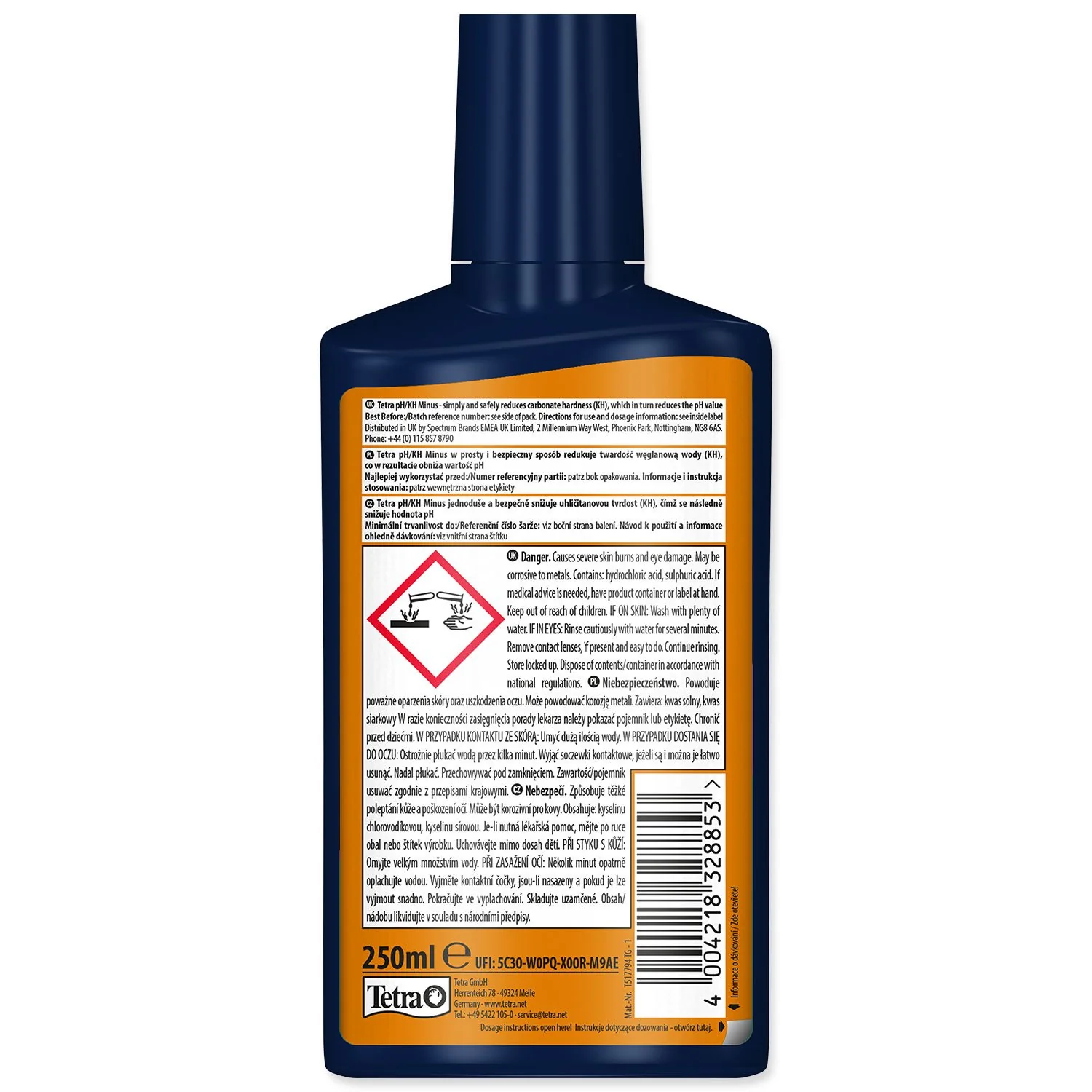 TETRA Přípravek pH/KH Minus 250ml