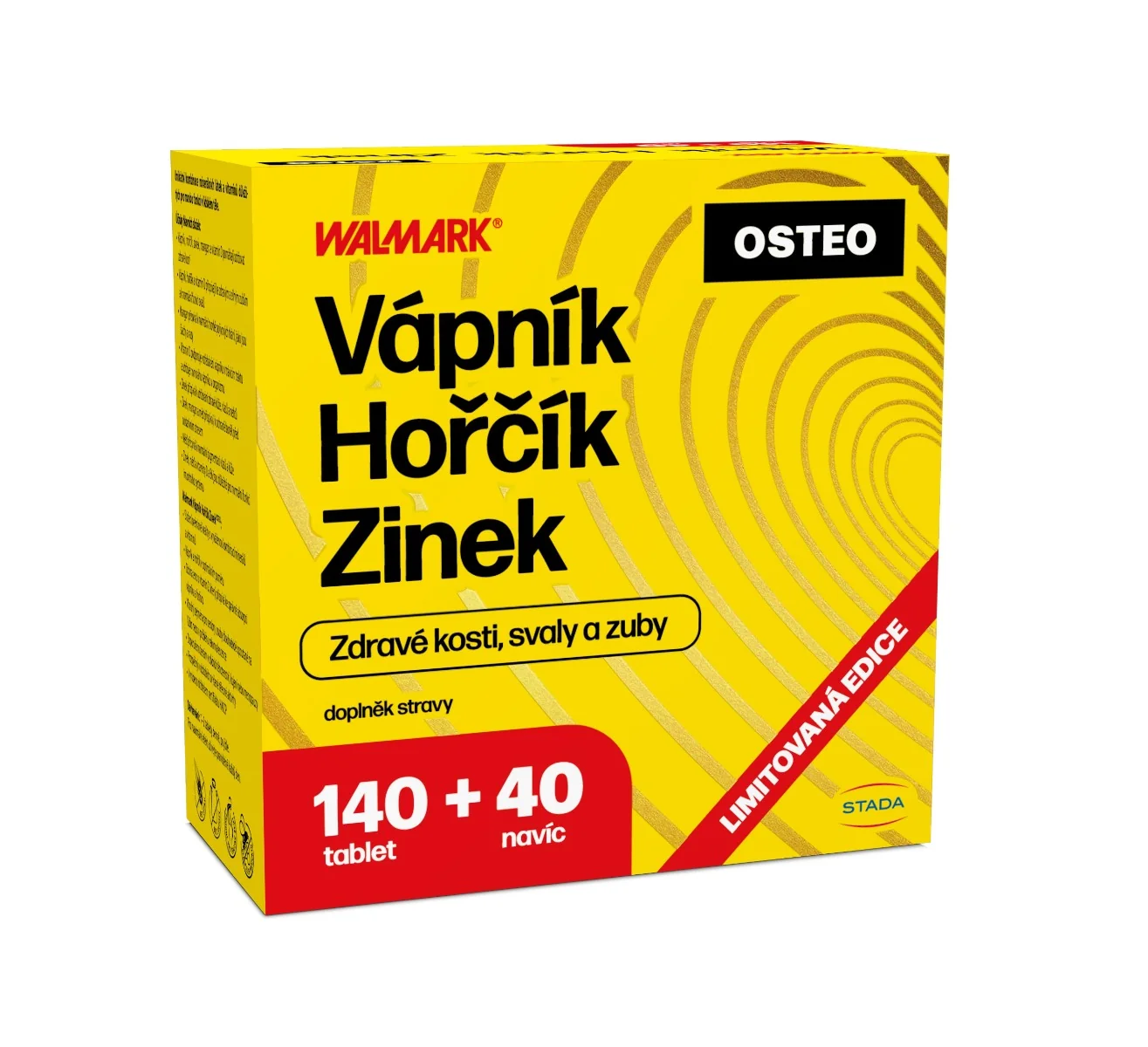 Walmark Vápník Hořčík Zinek OSTEO 140+40 tablet