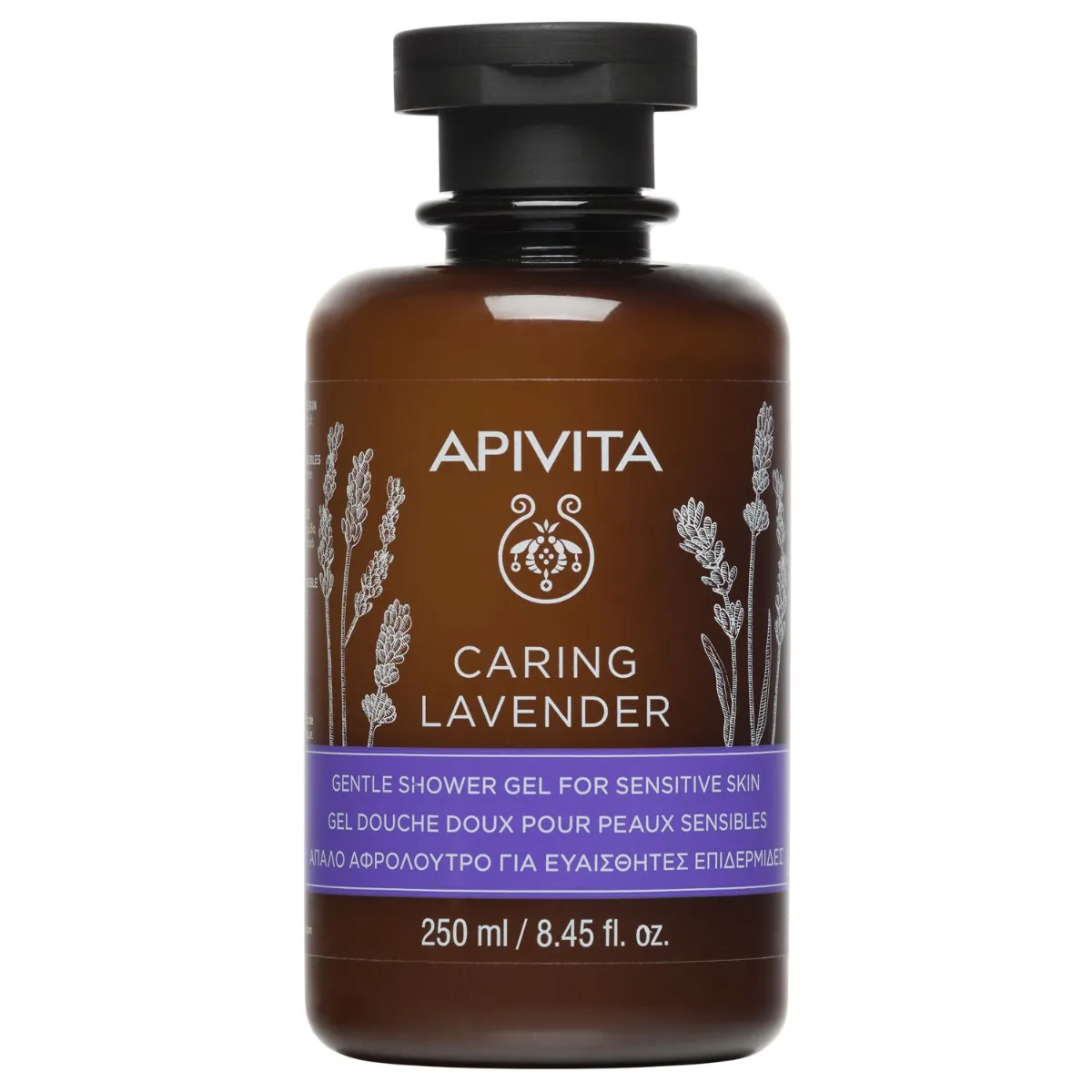 APIVITA Caring Lavender jemný sprchový gel 250 ml
