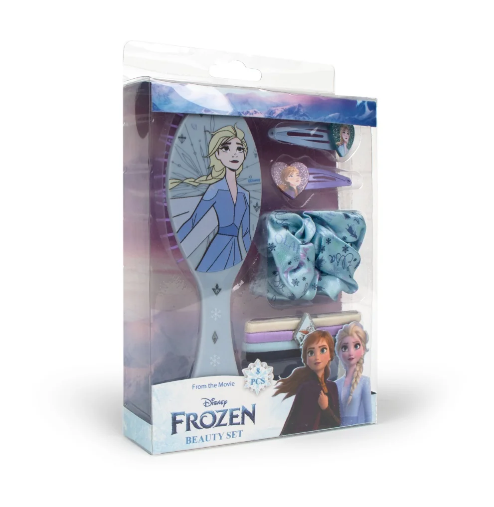 Cerdá Sada vlasových doplňků s hřebenem Frozen 8 ks