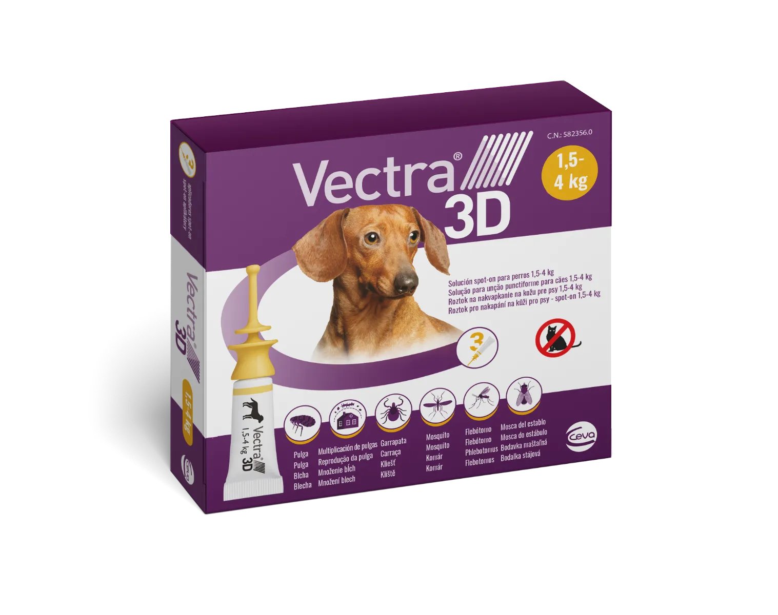 Vectra 3D spot-on pro psy XS (1,5–4 kg)