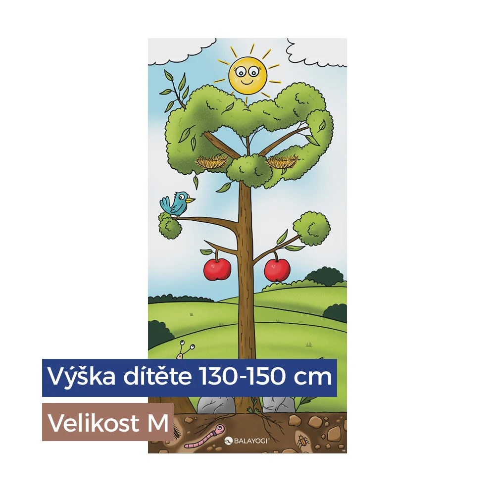 BALAYOGI Podložka na cvičení pro děti vel. M s příručkou