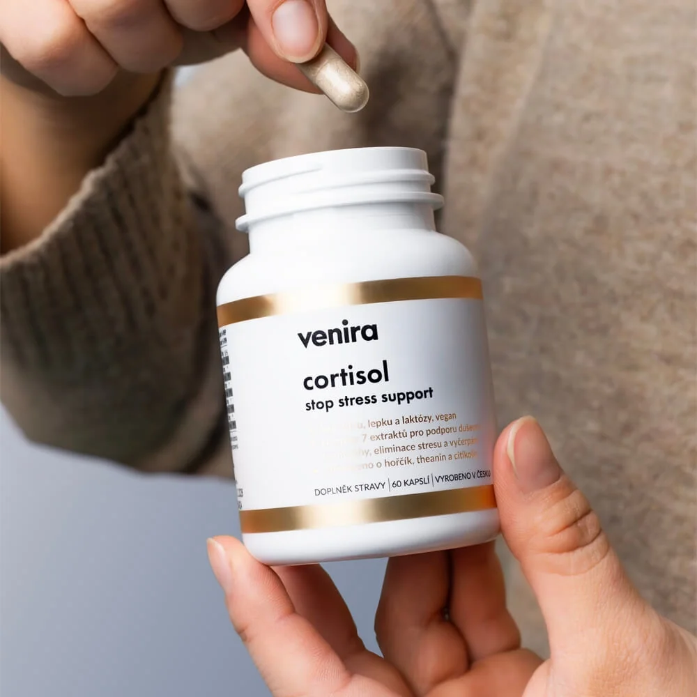 Venira Cortisol stop stress support 60 kapslí
