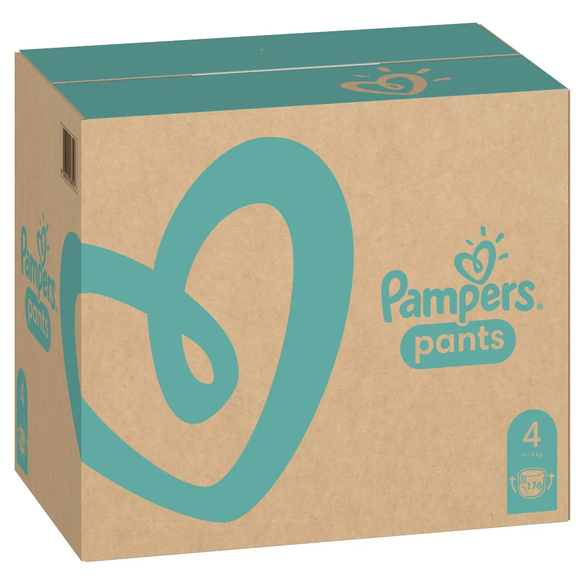 Pampers Pants vel. 4 Monthly Pack 9-15 kg plenkové kalhotky 176 ks