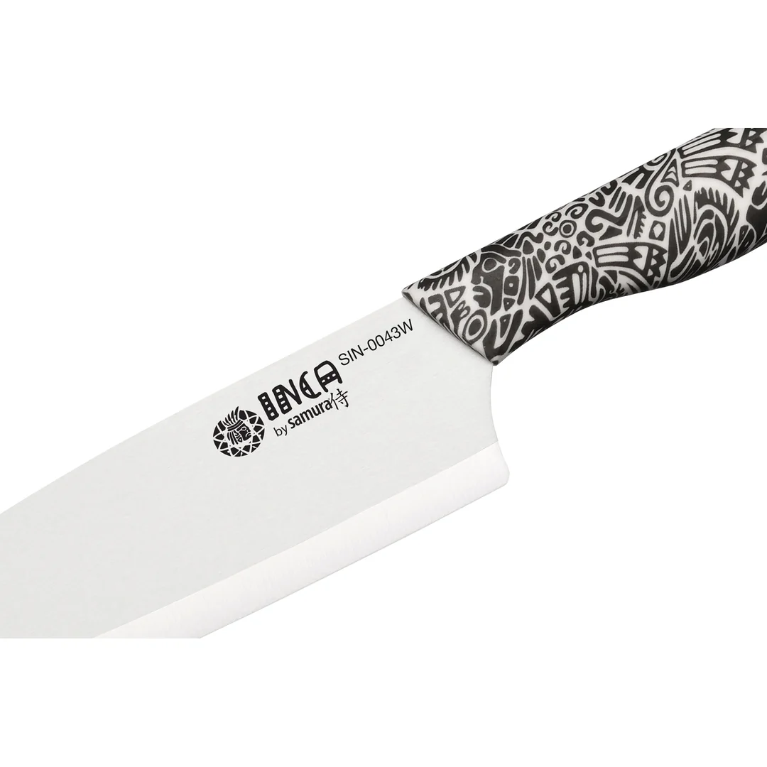Samura INCA Nakiri keramický nůž 16,5 cm s čepelí z bílé zirkonie (SIN-0043W)