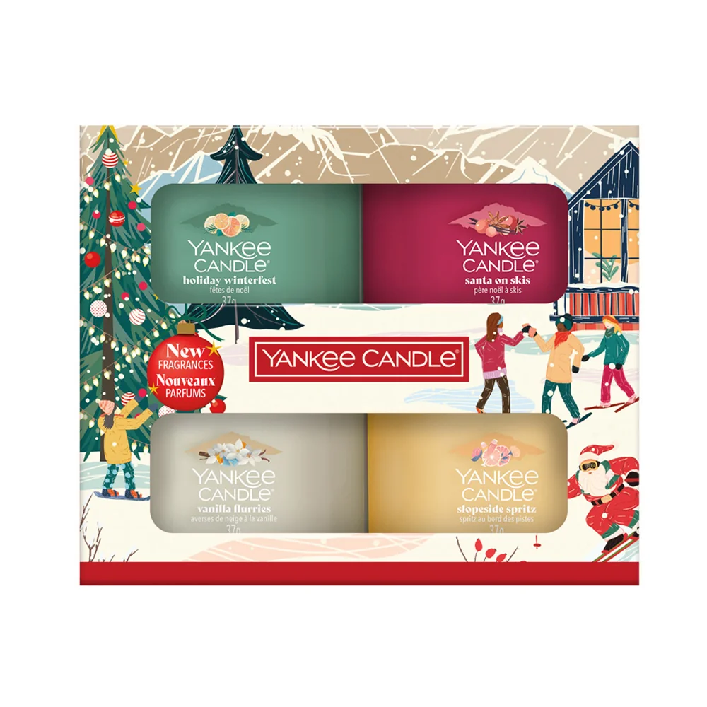 Yankee Candle Votivní svíčky ve skle dárková sada 4 ks