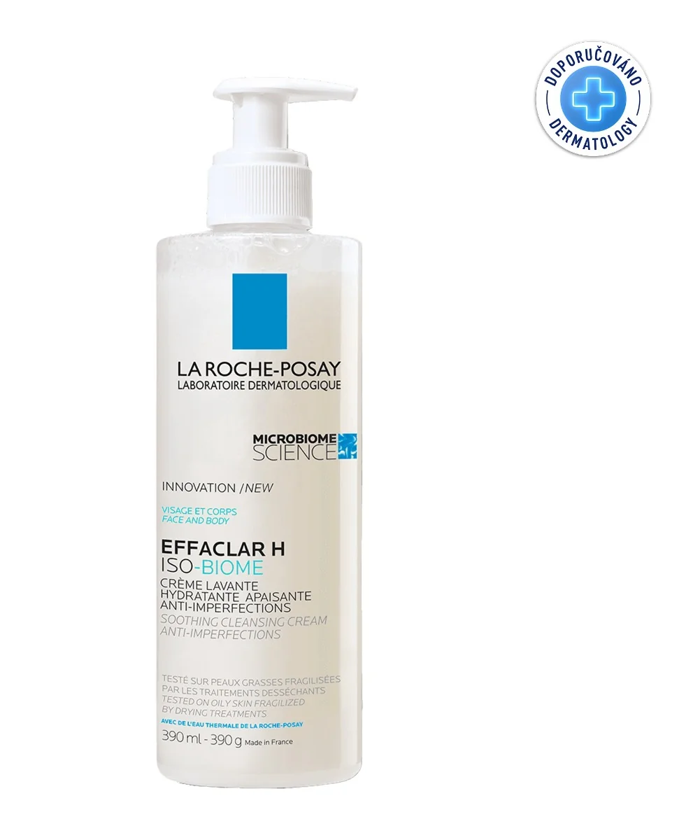 La Roche-Posay Effaclar H ISO-BIOME zklidňující čisticí krém 390 ml