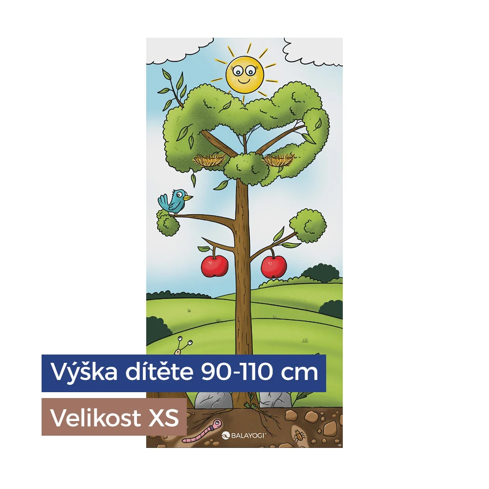 BALAYOGI Podložka na cvičení pro děti vel. XS s příručkou