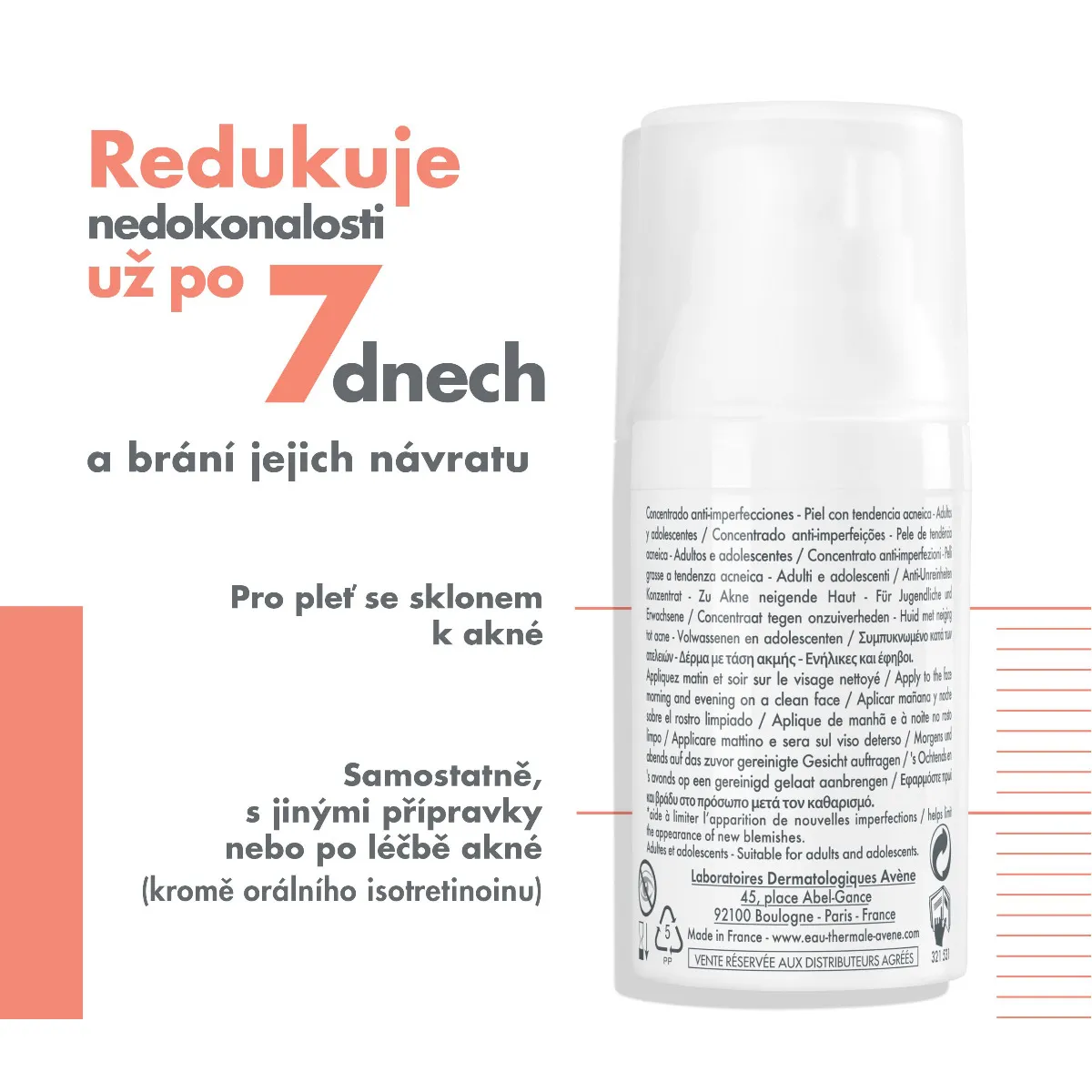 Avène Cleanance Comedomed koncentrovaná péče při nedokonalostech pleti 30 ml