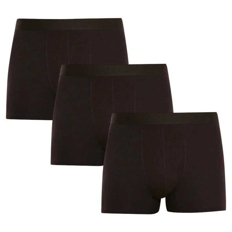 Nedeto 3PACK pánské boxerky černé (3NB001) XL