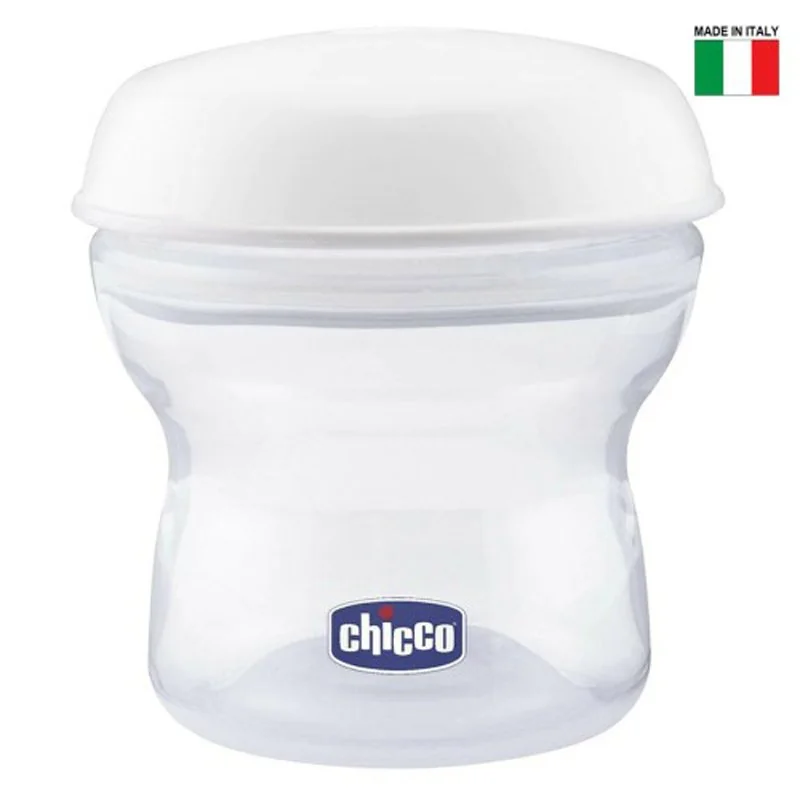 Chicco Zásobníky víceúčelové na mateřské mléko s lahvovou násadkou Natural Feeling, 4ks