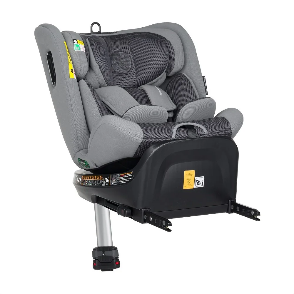 Petite&Mars Autosedačka Twistguard Pro i-Size Grey Air 40-150 cm(0-36 kg)