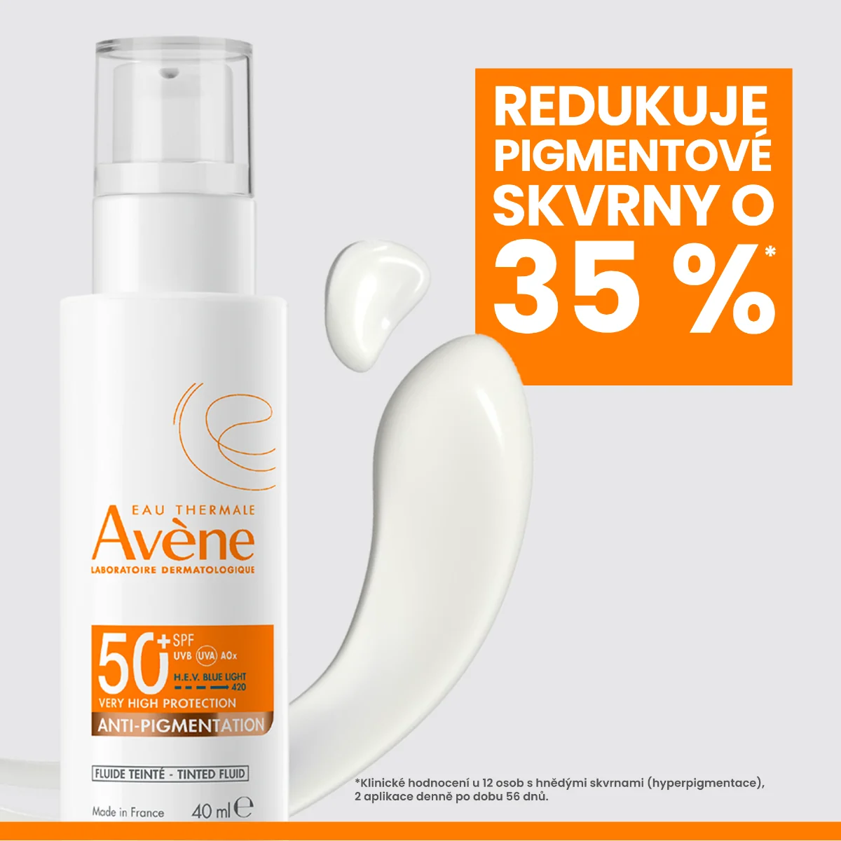 Avène Tónovací fluid proti pigmentacím SPF50+ 40 ml