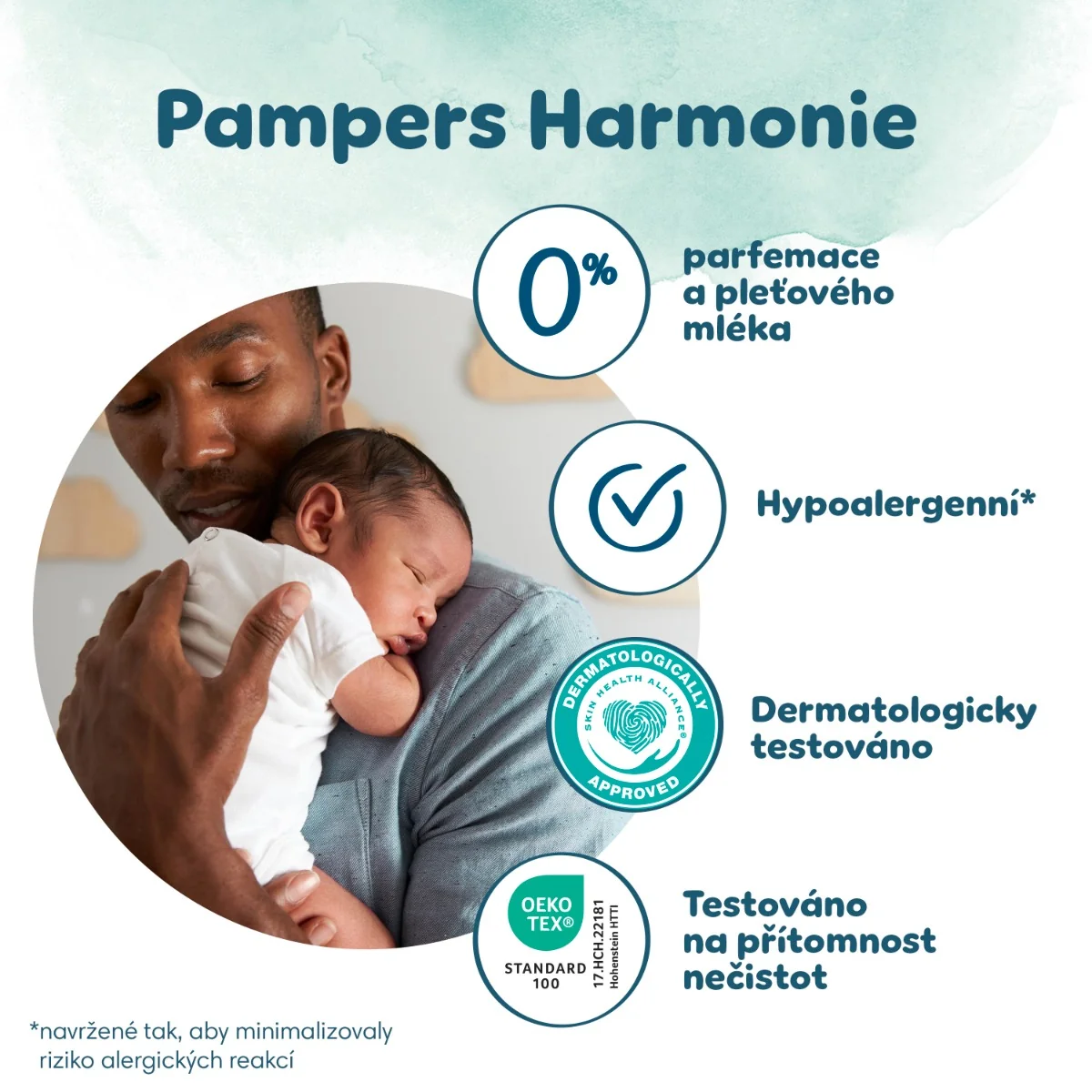 Pampers Harmonie vel. 4 9–⁠⁠⁠⁠⁠⁠14 kg dětské pleny 24 ks