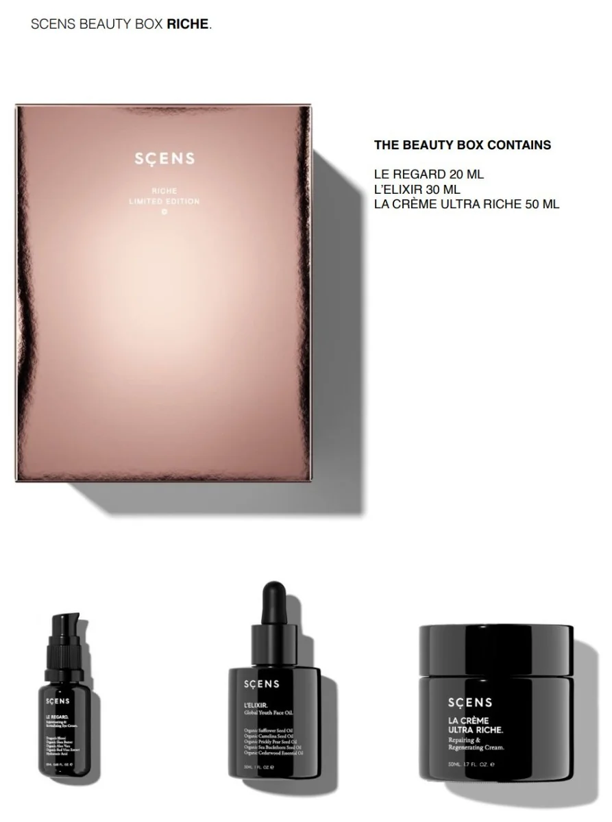 SCENS Beauty Box Riche dárkový balíček pro suchou a zralou pleť