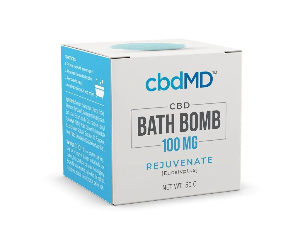 cbdMD Bath Bomb 100 mg Rejuvenate-Eucalyptus