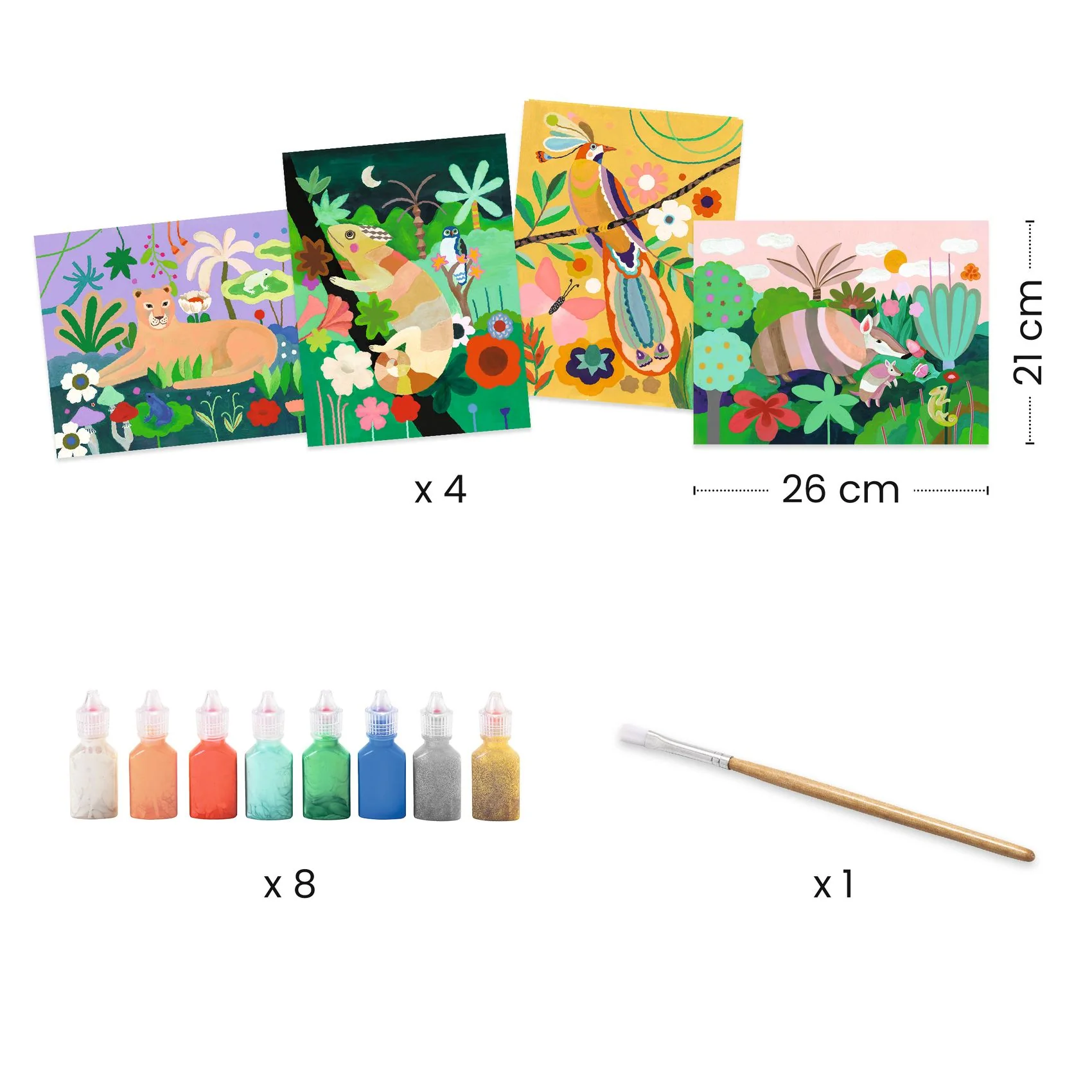 Djeco 3D obrazy Tropical forest