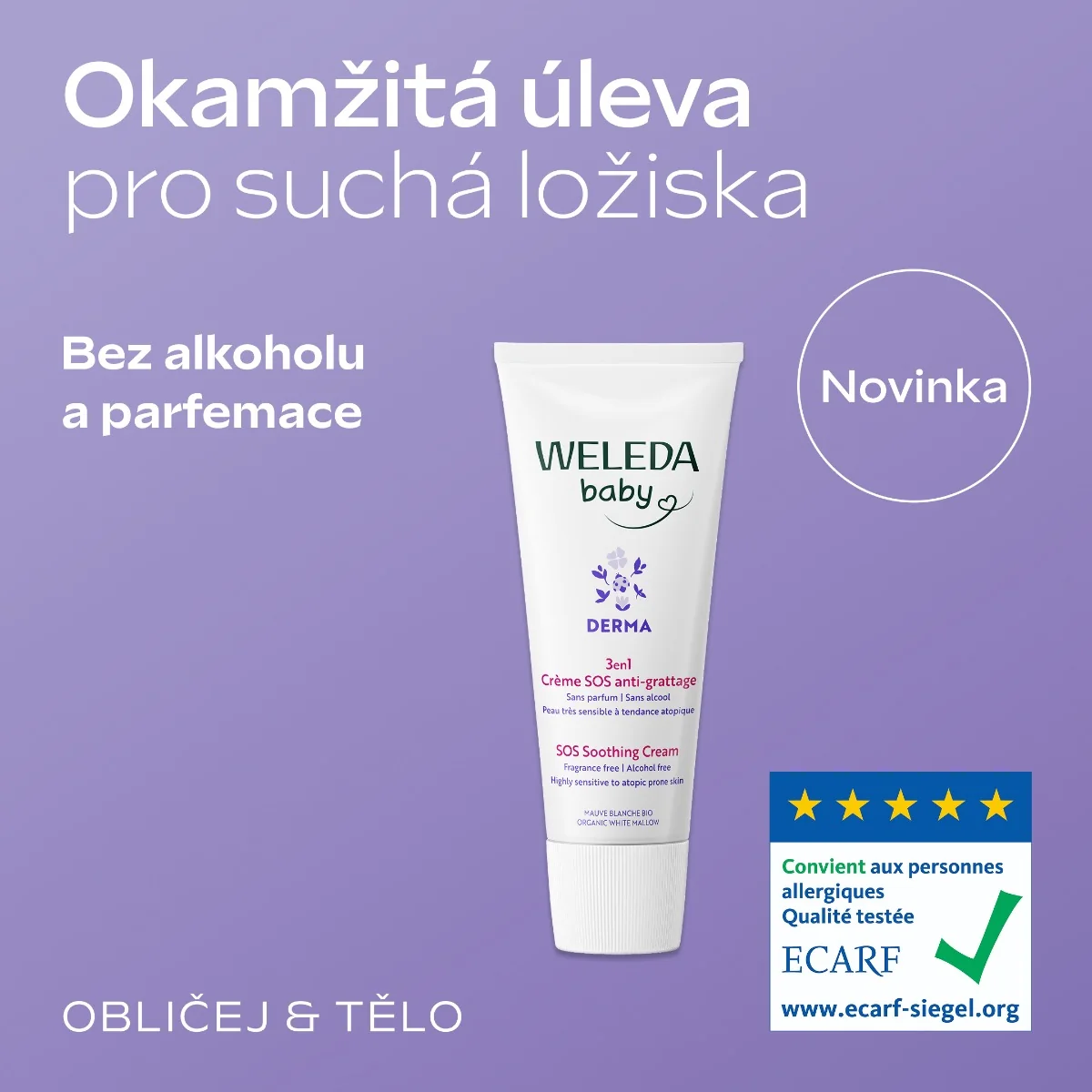 Weleda Baby Derma 3v1 Zklidňující SOS krém 50 ml