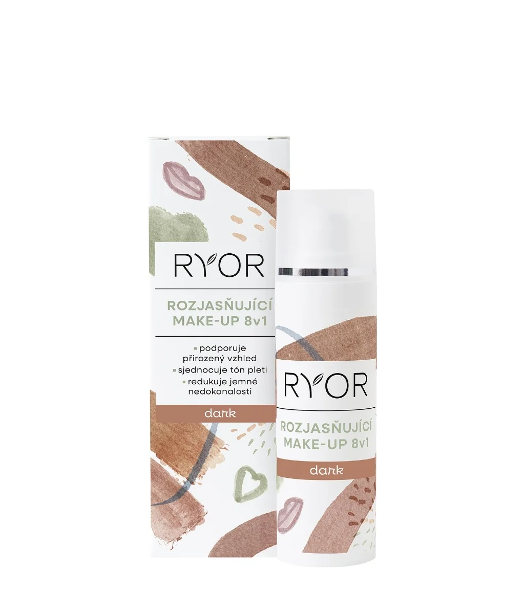 Ryor Rozjasňující make-up 8v1 Dark 30 ml